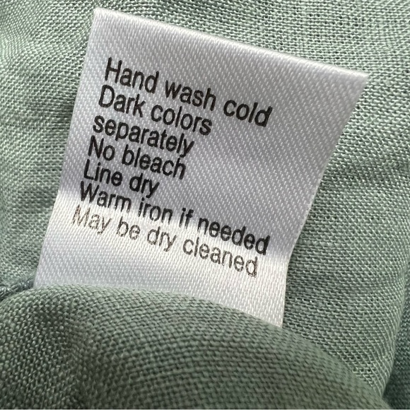 Brand new Light Blue Floral Embroidered Linen Tunic Dress, size M - Picture 14 of 16